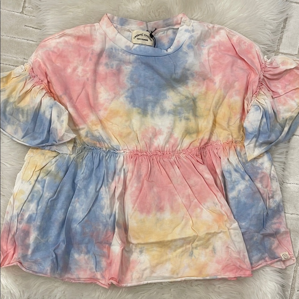 Organic Cotton Tie-Dye Blouse